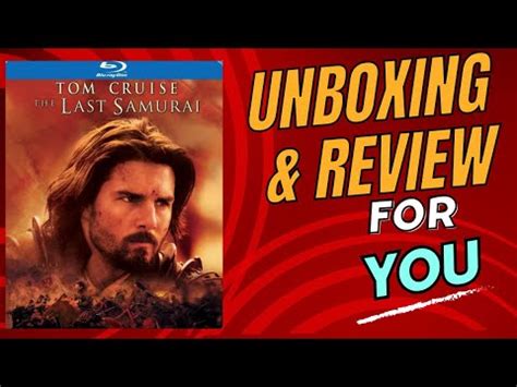 The Last Samurai Tom Cruise Bluray Unboxing Review YouTube