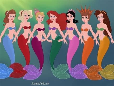 Ariel And Her Sisters By Roseprincess89 On Deviantart