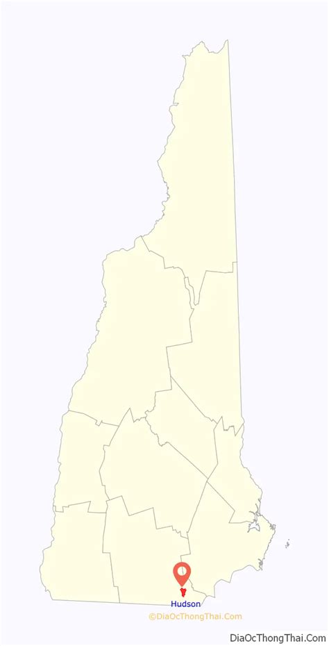 Map Of Hudson Cdp New Hampshire