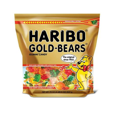 Haribo Gold Bears Gummi Candy 72 Ounce