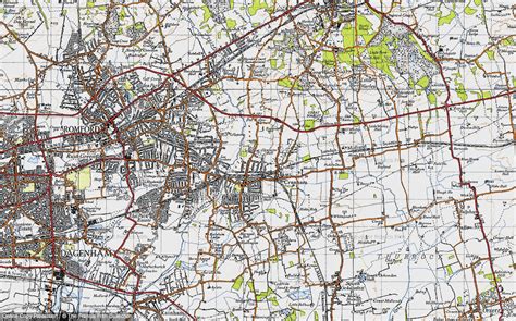 Map Of Upminster 1946 Francis Frith In 2022 Map Urban Center