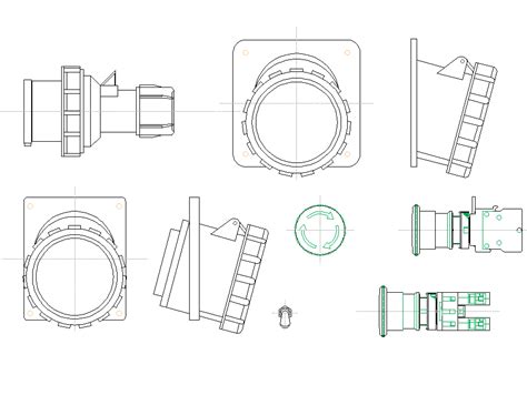 18 Camera Cad Block