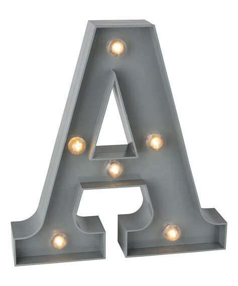 Gray Indooroutdoor Lighted Letter Decor Light Letters Decorative