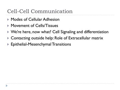 Ppt Cell Cell Communication Powerpoint Presentation Free Download