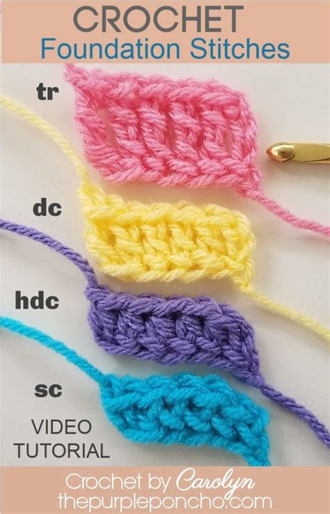 Pdf Printable Basic Crochet Stitches Learn To Crochet Lesson Of Of My Basic Crochet