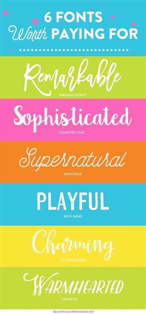 6 Fonts Worth Paying For Beautiful Dawn Designs Lettering Fonts