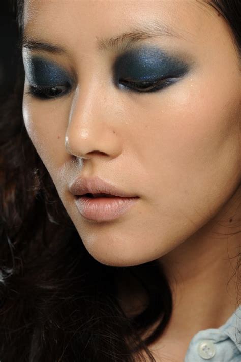 Image Detail For In The Navy A Rounded Deep Blue Smoky Eye At Rodarte