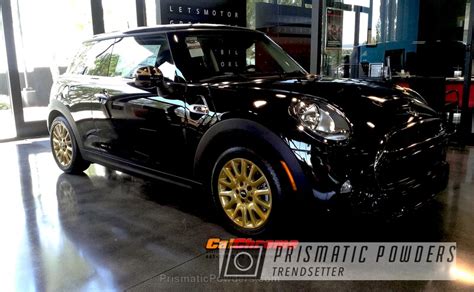 Mini Cooper S Wheels Customized In A Transparent Gold Finish Gallery