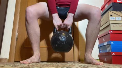 A Naked Man With A Kettlebell Pornhub Com