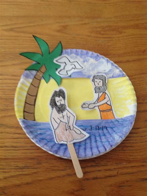 Jesus Gets Baptized Bible Craft Bible Crafts Bible Crafts For Kids