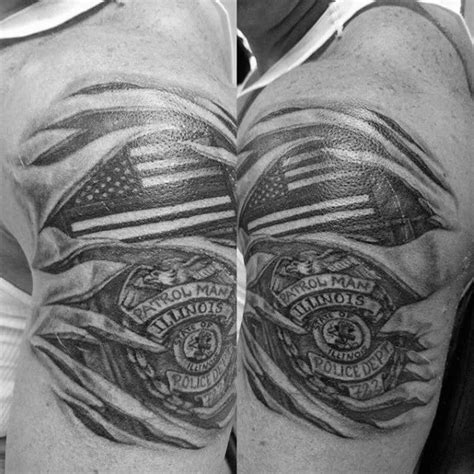 47 Amazing Police Tattoos For Men 2023 Inspiration Guide Police