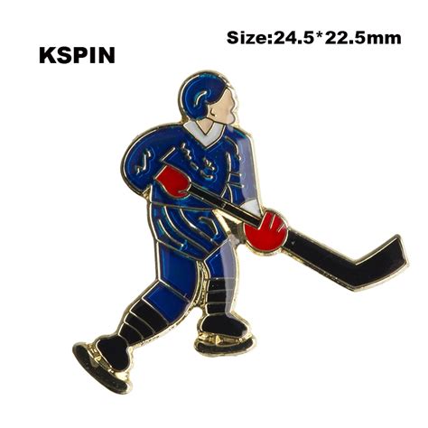 Hockey Lapel Pin Badge Pin 5pcs Xy0043 In Badges From Home And Garden On