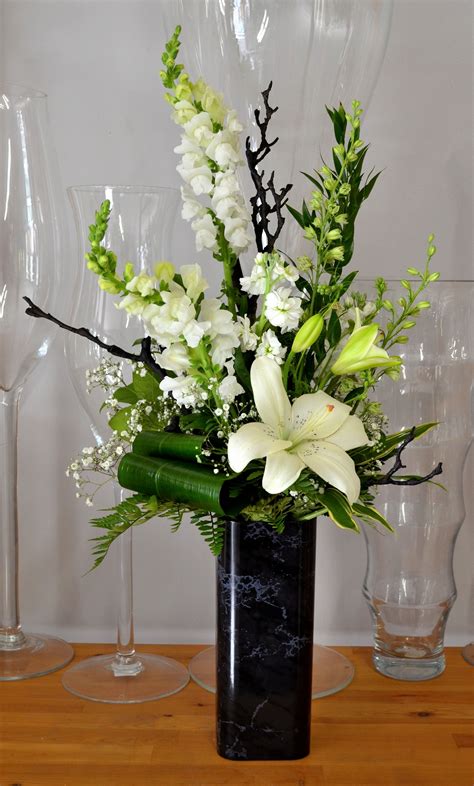 Modern Tribute For A Man Funeral Floral Arrangements Spring Flower
