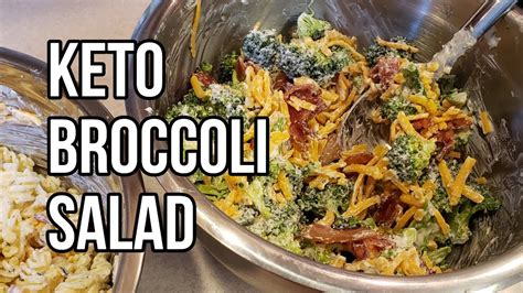 Keto Broccoli Salad Low Carb Potluck Dish Youtube