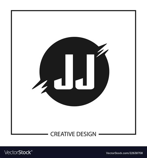 Initial Letter Jj Logo Template Design Royalty Free Vector