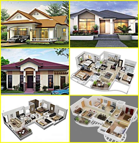 6 Inspirasi Denah And Desain Rumah Minimalis Type 60 Terbaru And Modern