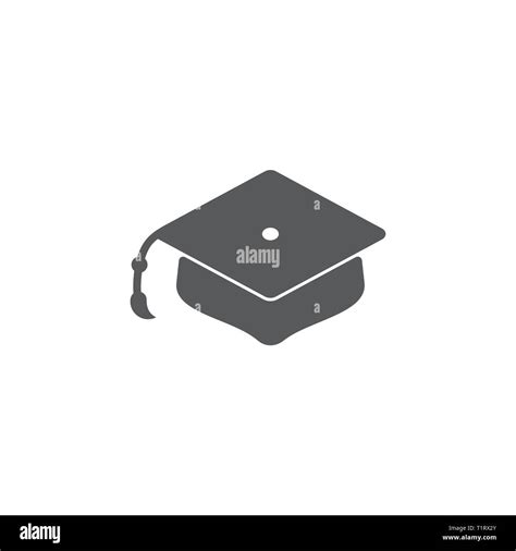 Graduation Hat Symbol Icon Vector Stock Vector Image And Art Alamy