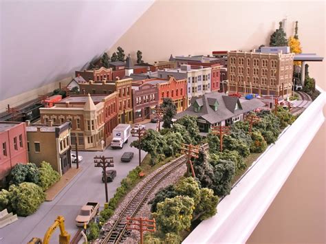 Model Train Town Model Train Layouts Model Trains Model Train Scenery