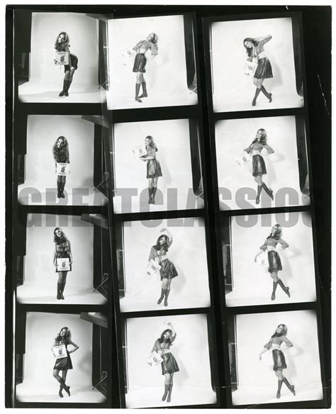Julie Newmar Mackennas Gold 1969 Beautiful Contact Sheet Photograph
