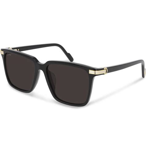 Cartier Square Frame Acetate Sunglasses In Black For Men Lyst
