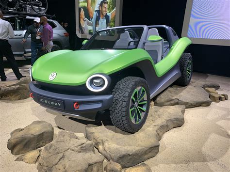 Volkswagens Electric Powered Id Buggy At New York Auto Show