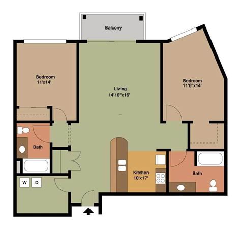 apartment floor plans  bedroom  photo gallery house plans