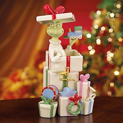 Lenox Grinch Gets The Ts Figurine Dr Seuss Who Stole Christmas Rare