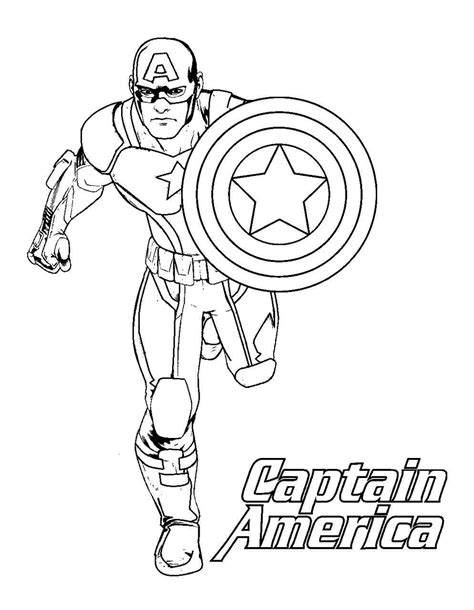 Captain America Kleurplaten Op Superkleurplatennl