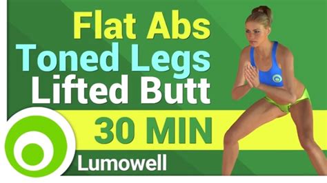 flat abs toned legs and butt lift workout youtube