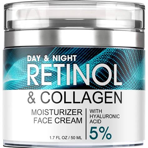 Retinol Cream For Face Facial Moisturizer With Hyaluronic Acid And Collagen Hydrating Face