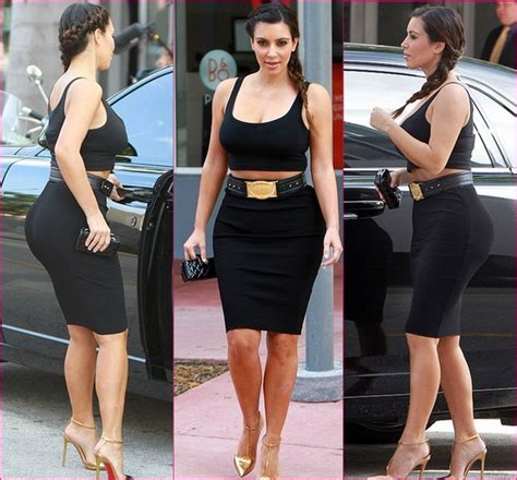 Womenstyles Kim Kardashian Shows Off Hourglass Figure