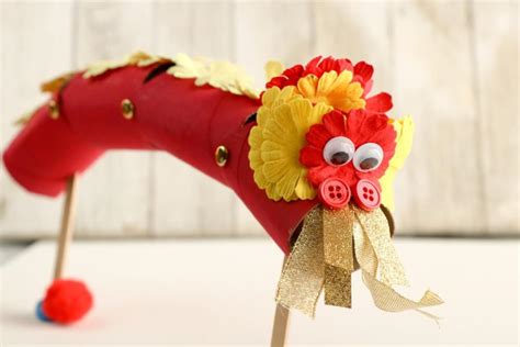 Chinese Dragon Puppets Chinese New Year Craft Hawaii Travel With Kids