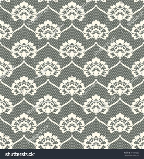White Seamless Lace Pattern Stock Vector Illustration 291691226