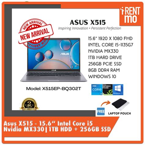Asus X515 156 Intel Core I5 Nvidia Mx330 Buy Rent Pay In