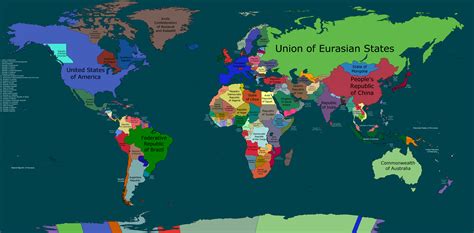 Map Of The World 2035 Ralternatehistory