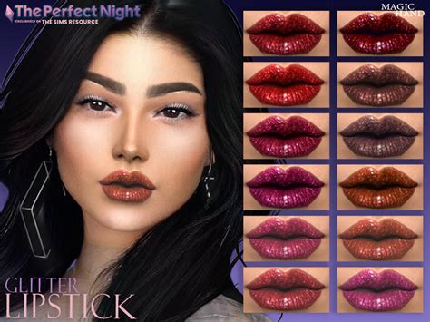 The Sims Resource The Perfect Night Glitter Lipstick
