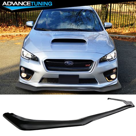 Fits 15 20 Subaru Wrx Sti Front Bumper Lip Ikon V6 Style Pu Unpainted