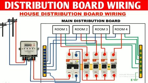 Mcb Distribution Board Wiring Db Wiring House Wiring Connection Youtube