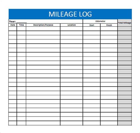 Mileage log compliant concept template. 11+ Mileage Log Templates - DOC, PDF | Free & Premium ...