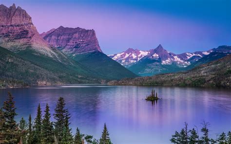 First Light At St Mary Lake Glacier National Park Montana Ash Newell