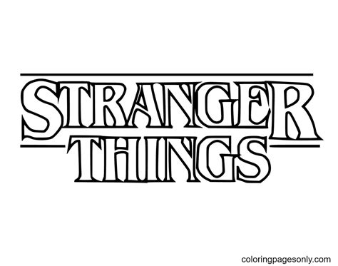 Stranger Things Coloring Pages Free Printable Coloring Pages
