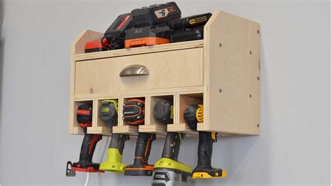 Build A Cordless Drill Charge Station And Tool Organizer Youtube