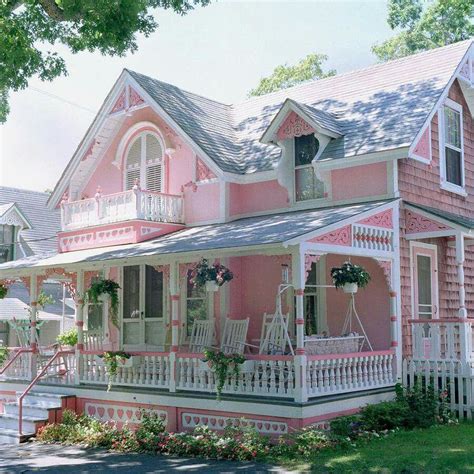 Victorian Pink Houses Victorian Homes Victorian Cottage