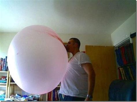 Worlds Largest Human Blown Bubble Gum Bubble Funny Shiznit