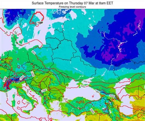 Ukraine Surface Temperature On Thursday Apr At Am EEST