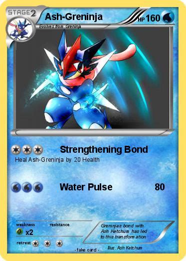 Touch device users, explore by touch or with swipe gestures. Pokémon Ash Greninja 1 1 - Strengthening Bond - My Pokemon Card