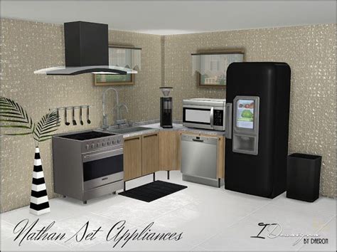 Sims 4 Ccs The Best Nathan Appliances Set By Daer0n Mobili Sims