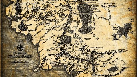 Lord of the rings map is an atlas of middle earth, the world created by jrr tolkien. Lord Of The Rings Map Wallpapers - Wallpaper Cave