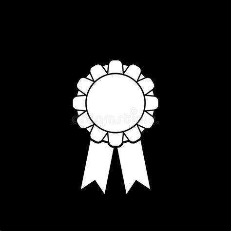 Ribbon Award Best Seller Logo Isolated On The Black Background Stock
