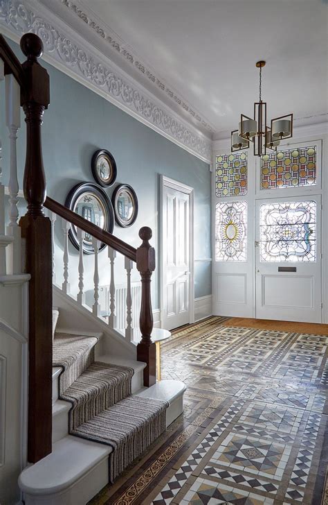 Stunning Light Filled Edwardian Hallway With Original Floor Tiles
